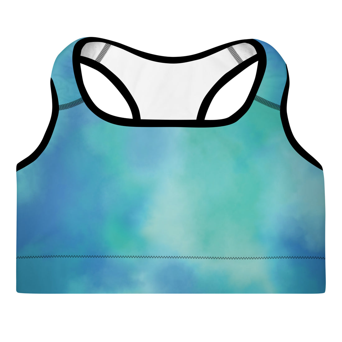 Blue Padded Sports Bra