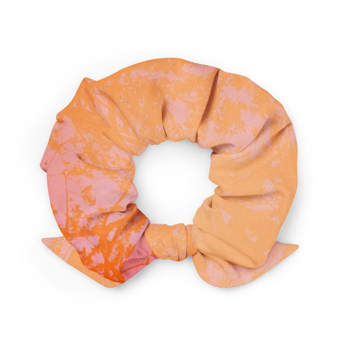 Orange Recycled Scrunchie