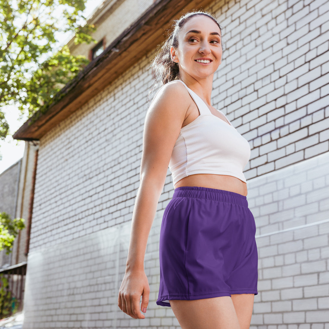 Purple Women’s Recycled Athletic Shorts