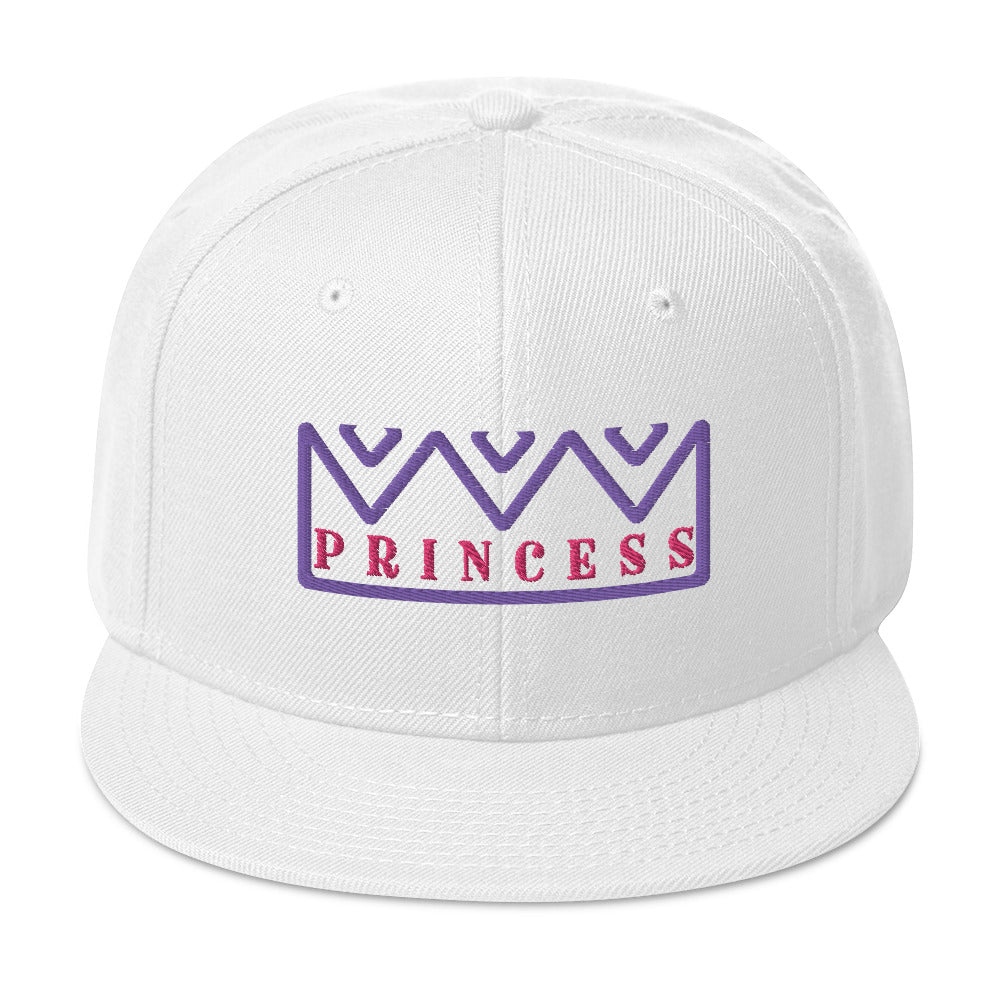 Princess White Snapback Hat