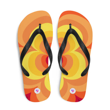 Sunny Flower Flip-Flops